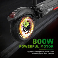 HKM-M4X 27.9 Miles 48V 15.6Ah 748Wh 800W Single-Motor Drive Long-Range Foldable Electric Scooter - Black