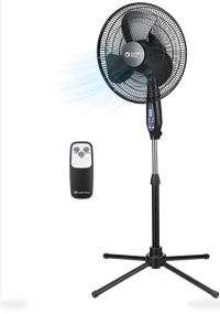 HKM-4934995 16 Inch Electric Oscillating Pedestal Fan with 3 Speed Settings, Adjustable Height and Tilt Ideal for Home and Office