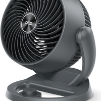 HKM-5164371 12-Inch Table Air Circulator Fan with 70ft Airflow, 25dB Quiet Operation, 120° Adjustable Tilt, 3 Speed Settings