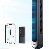 HKM-5033299 42-Inch Tower Fan with 9 Speeds, 4 Modes, 12-Hour Timer, Oscillation, and Quiet Operation