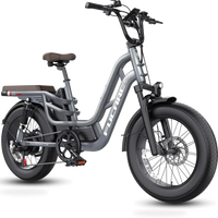 HKM-9851091 28 mph Step-Through Electric Bike, 750W Rear Hub Motor with 1200W Peak, 48V 20Ah 960Wh Battery, 7-Speed Shimano