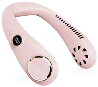 HKM-442771 Bladeless Neck Fan with 4000mAh Rechargeable Battery - USB Portable Low Noise Air Cooler for Home and Office