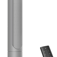 HKM-5131603 Tower Fan, 90° Oscillating, 4 Speeds, 3 Modes, 28dB Quiet, 26ft/s Air Velocity, 8H Timer, Remote Control, Black