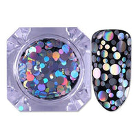 HKM-890771 Holographic Chunky Glitter Sequins for Nail Art - 1g
