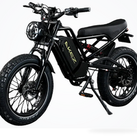HKM-9031891 52V 25Ah Electric Fat Tire Bike, 1500W Brushless Motor, 31 mph Top Speed, 20 x 4.0 in Fat Tire, Hydraulic Disc Brakes
