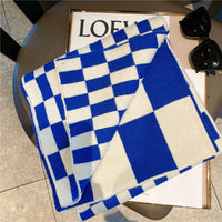 Women's Color-blocked Trendy Plaid Shawl