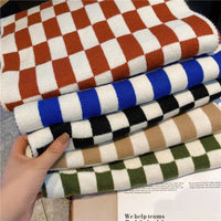 Women's Color-blocked Trendy Plaid Shawl