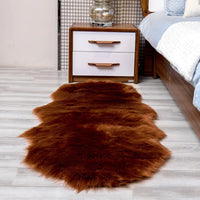 Plush Carpet Imitation Sheepskin Bedroom Wool Sofa Cushion Bay Window Cushion Irregular Non-slip Foot Pad Bedside Blanket