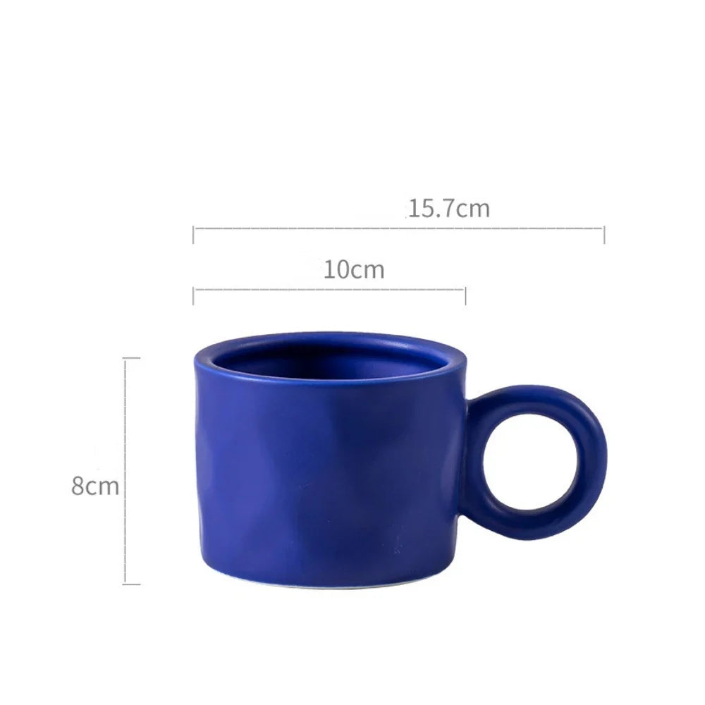 KTX-990163 Large Capacity Ceramic Coffee Mug with Handle - 450ml for Coffee, Tea and Beverages
