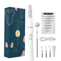 HKM-519955 Ultrasonic Tooth Cleaner Electric Plaque and Tartar Remover Teeth Whitening Kit