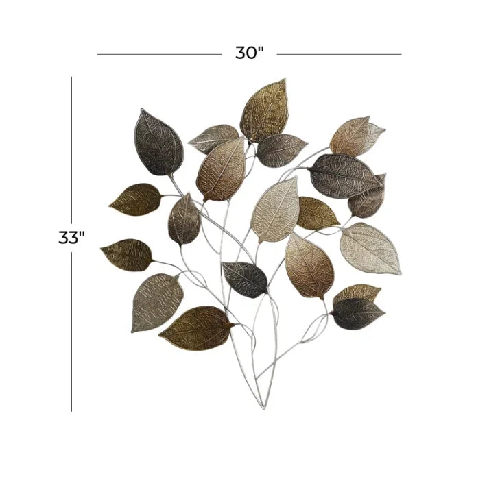 KTX-681747 Bronze Wall Décor for Indoor and Outdoor Decoration - Stylish Wall Hanging Art for Home and Hospitality Settings