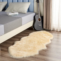 Plush Carpet Imitation Sheepskin Bedroom Wool Sofa Cushion Bay Window Cushion Irregular Non-slip Foot Pad Bedside Blanket