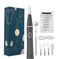 HKM-519955 Ultrasonic Tooth Cleaner Electric Plaque and Tartar Remover Teeth Whitening Kit