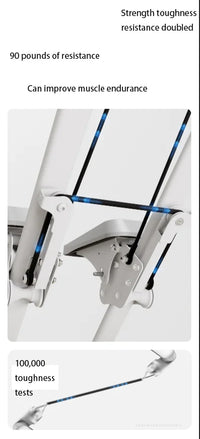HKM-108179 Portable Foldable Cardio Climber Stair Stepper for Home Fitness Training