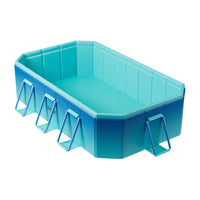 HKM-126291 Outdoor Folding Inflatable Swimming Pool for Kids and Adults - Durable PVC and PC Material