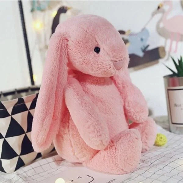 KTX-966483 Plush Bunny Doll Stuffed Animal Toy for Children - Ideal Birthday and Easter Gift