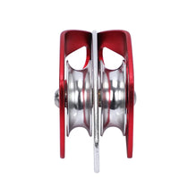 HKM-912723 Aluminium Double Pulley for Climbing and Lifting in Outdoor Activities