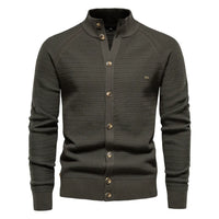 HKM-424019 Customized Men's Business Sweater Knit Sweater Fall and Winter New Cardigan Men's Pullover Coat