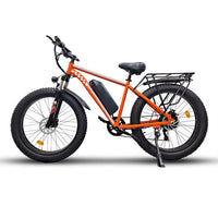 US Warehouse Stock 1000W 26'' Fat Tire E-bike, 48V 7 Speed Electric Bicycle with Front Suspension, Ready to Ship