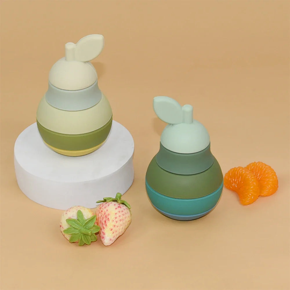 KTX-212499 Soft Baby Stacking Teething Toy and Building Block for Sensory Play