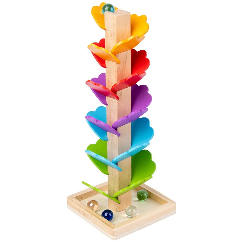 KTX-557139 Interactive Musical Tree Assembly Kit for Kids - Educational Rainbow Ball Run Track Toy