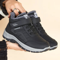 HKM-688467 BM-D-7latest Design Thick Inside Warm Walking Non-slip Waterproof Winter Warm Women's Casual Flat Boots