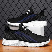 HKM-360787 B-9902 Men's Casual Sports Running Shoes with Fresh and Breathable Mesh and Soft and Comfortable Sole