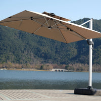 3x3m New Design Outdoor Sun LED Light Aluminum Frame Roman Umbrella for Patio & Garden Shading Outdoor Furniture by WEISEN