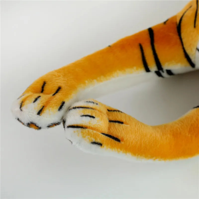 KTX-081747 Simulated Tiger Plush Toy for Children - Cute and Delicate Home Décor Companion