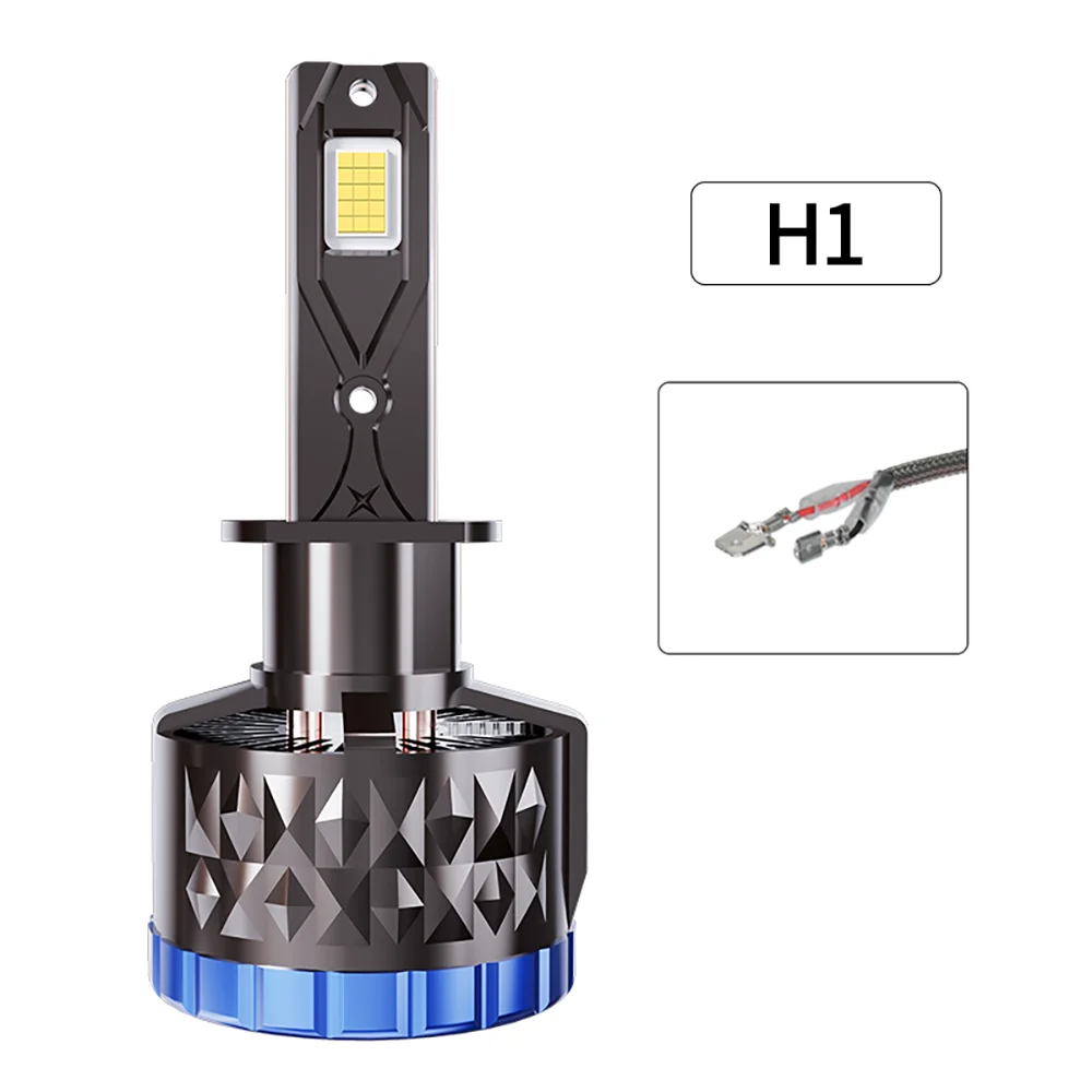 KTX-326355 High Power 160W 16000Lm H7 LED Headlight Bulb for H4, H1, H11, 9005, 9006, 9012 with 6000K White Light, 12V High Low Beam