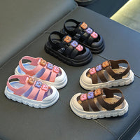 HKM-755155 Comfortable Design New Cute Kids' Sandals Summer Soft Sole Slippers Lightweight Fashion Flat Casual Sandals