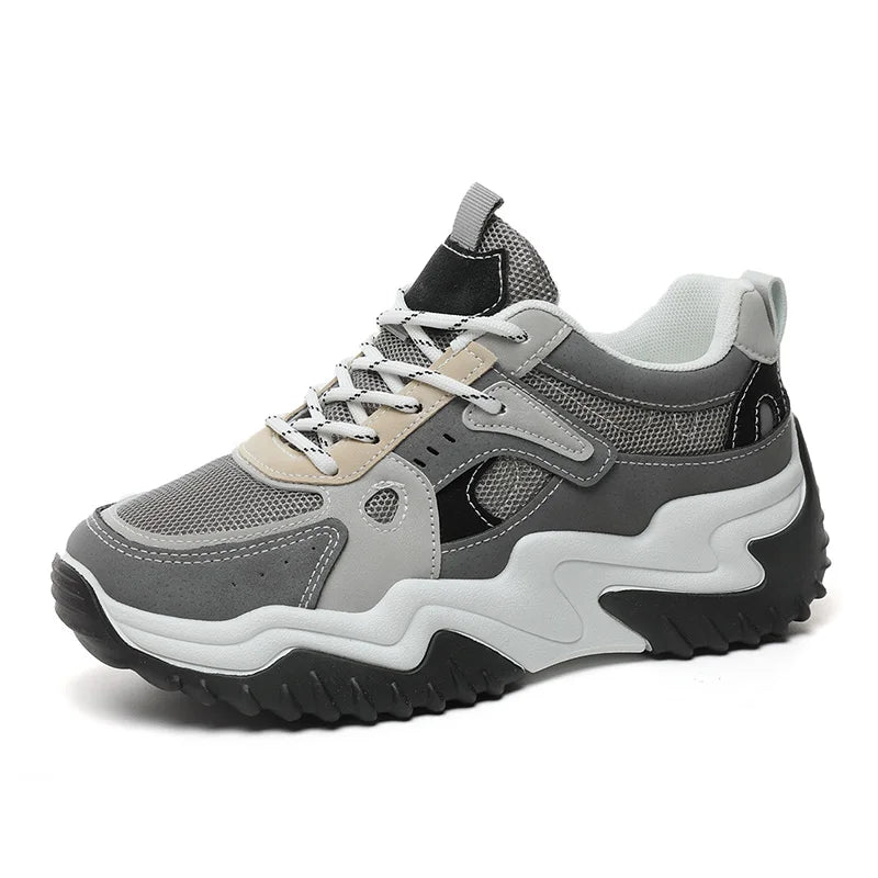 HKM-540435 SH201 New Colored Mesh Women's Board Shoes Summer Breathable Thick Sole Running Shoes Student Fashion Casual Shoes