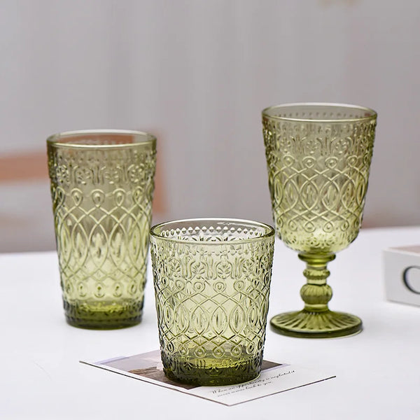 Cross-border Foreign Trade European-Style Thickened Lidless Persian Colored Drinking Cup Creative Juice Cup Hotel Gargle Cup