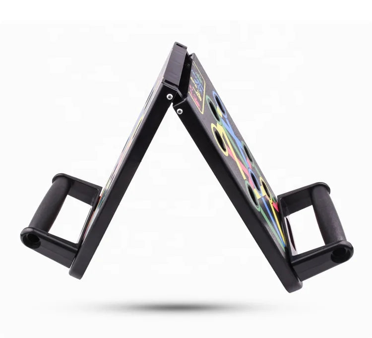 HKM-534163 Multifunctional Foldable Push Up Board with 14-in-1 Exercise Features for Home Gym Fitness