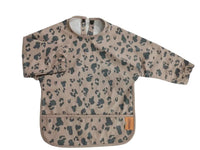 HKM-883923 100% Polyester Waterproof Meal Infant Long Sleeve Baby Bib Wholesale Washable