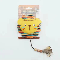 HKM-603795 Interactive Plush Cat Toys – Cute Animal Designs Including Lions and Foxes, Bite Resistant and Self-Play Features