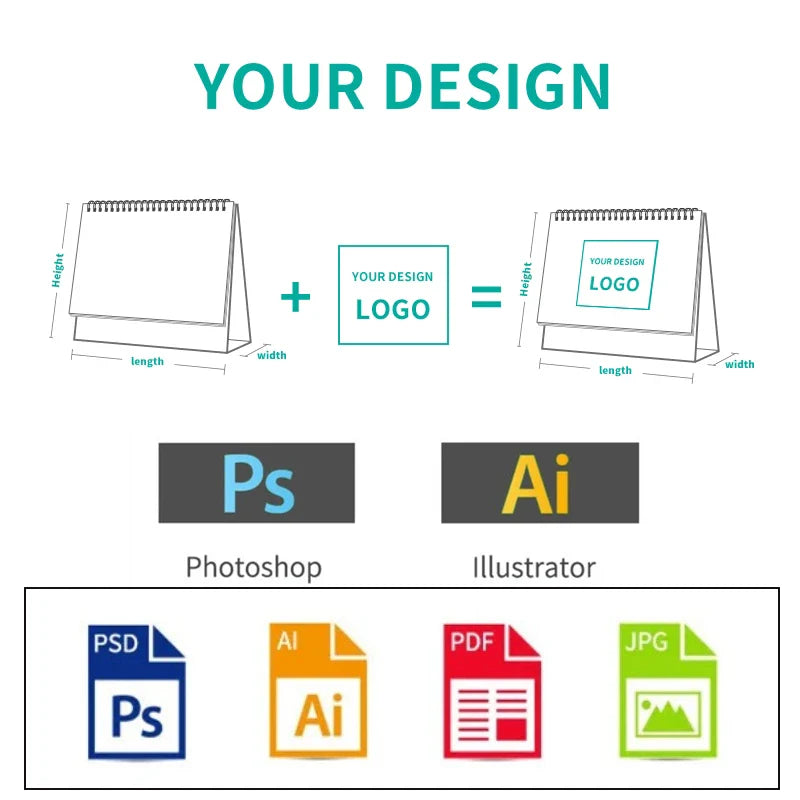 KTX-475795 Customisable Writable Daily Planner and Decorative Desktop Calendar