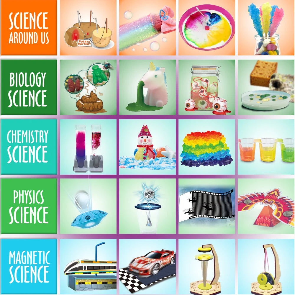 KTX-467731 80+ Science Experiments STEM Kit for Kids - Engaging Chemistry Learning Tool