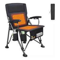 HKM-683347 Lightweight Outdoor Folding Chair with Heating Pad - Ideal for Camping and picnics