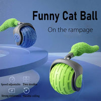 HKM-029779 Automatic Electric Pet Toy Ball with Tail for Cats and Dogs