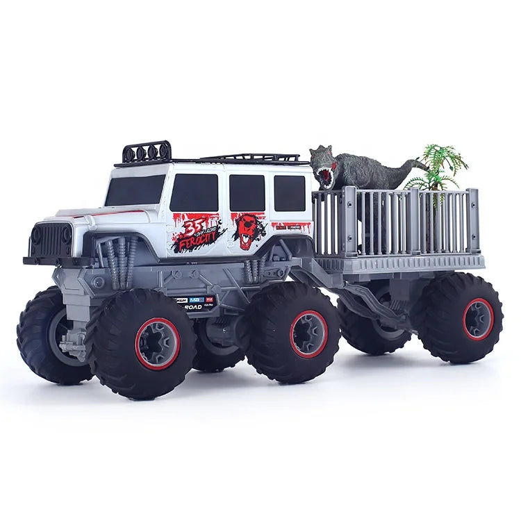 HKM-623059 6WD Off-road Remote Control Truck 1/16 Scale 2.4G High-Speed Electric Vehicle for Kids