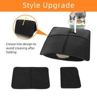 HKM-471571 Honeycomb Double Layer Cat Litter Trapping Mat for Effective Scatter Control and Waste Reduction