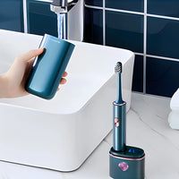 HKM-159507 Rechargeable Ultrasonic Travel Electric Toothbrush with UV Sanitising Case