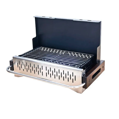 VTX-9602003 Portable Foldable Charcoal BBQ Grill Outdoor Camping Steel Barbecue Grill for Thanksgiving Party and Picnics Use