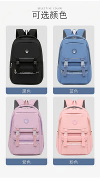 New Trend Large Capacity Junior High School Backpack Unisex Cartoon Softback Fashionable Nylon Anti-Splash Design Waterproof