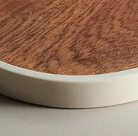 Food-Safe Wenge Wood Cutting Board, Cartoon Design, Thickened & Mold-Resistant