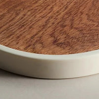Food-Safe Wenge Wood Cutting Board, Cartoon Design, Thickened & Mold-Resistant