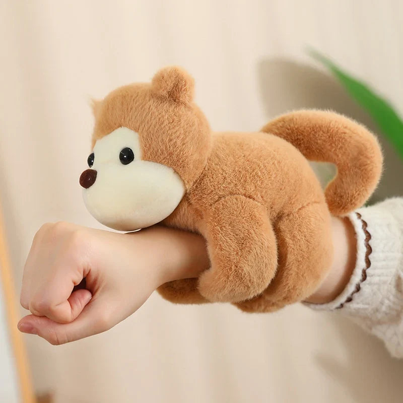 KTX-308819 Capybara Plush Toy - 20cm Curtain Holdback Ring, Hand Rattle, Animal Wristband, Slap Bracelet Huggers