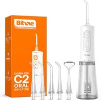 HKM-388883 Rechargeable IPX7 Water Flosser with 260ml Water Tank and 6 Nozzles