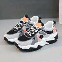 HKM-540435 SH201 New Colored Mesh Women's Board Shoes Summer Breathable Thick Sole Running Shoes Student Fashion Casual Shoes